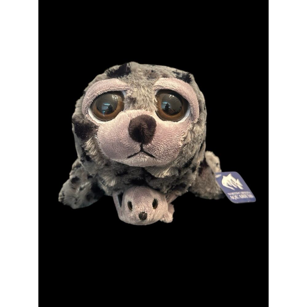 Spotted Seal Mother and Baby 14" The Petting Zoo Stuffed Animal‎ Plush